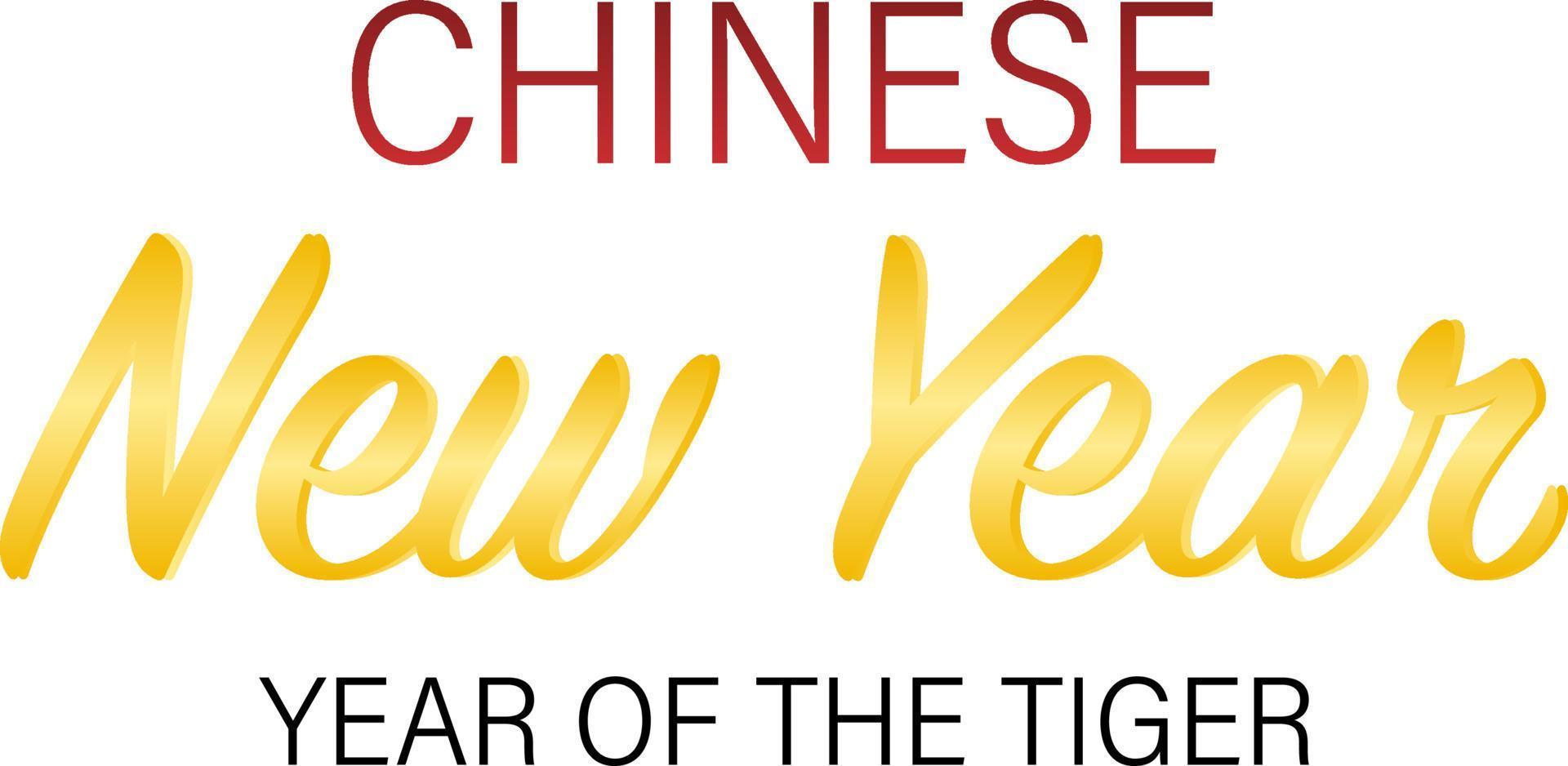 Chinese New Year font design vector