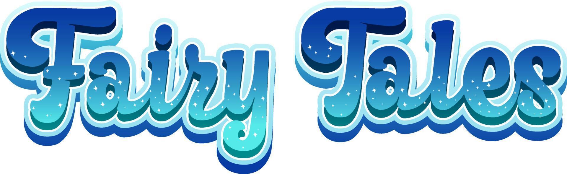 Fantasy Land text word with blue gradient vector