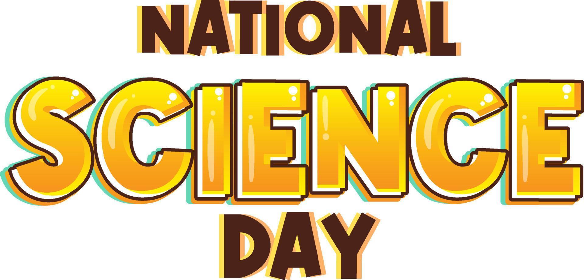 National Science day poster design vector