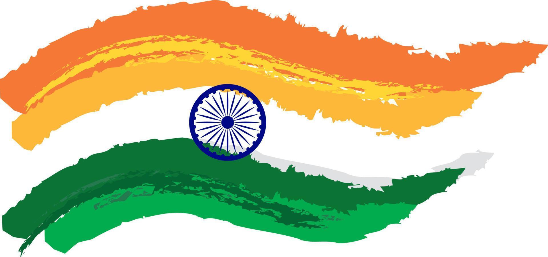 Flag design of India vector