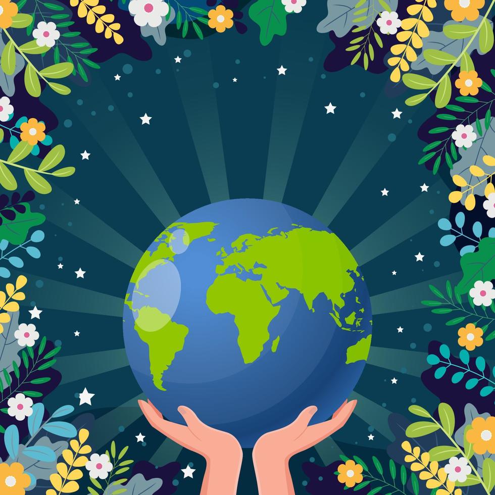 Earth Day Background vector