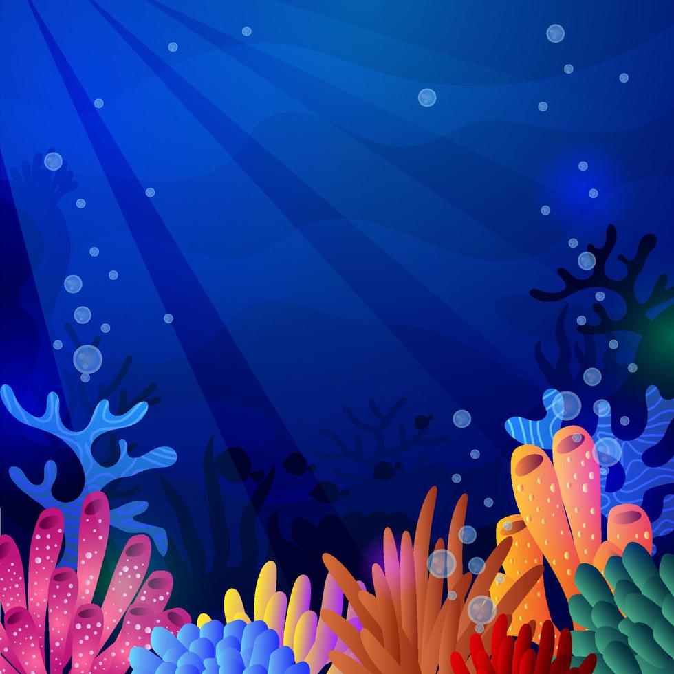 Deep Ocean Background vector