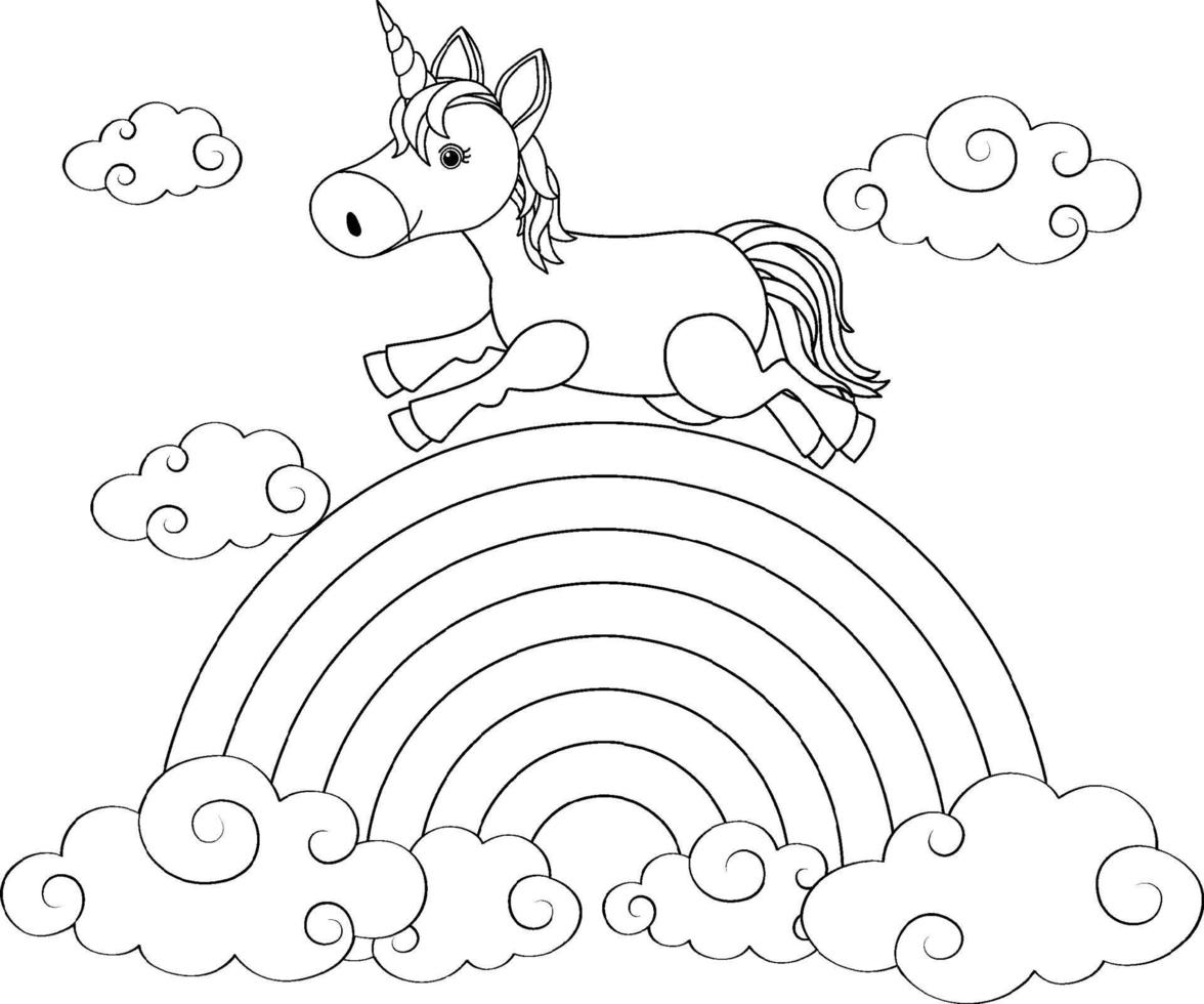 Black and white doodle character vector