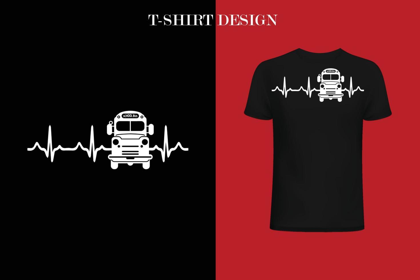 BUS DRIVER HEARTBEAT vector