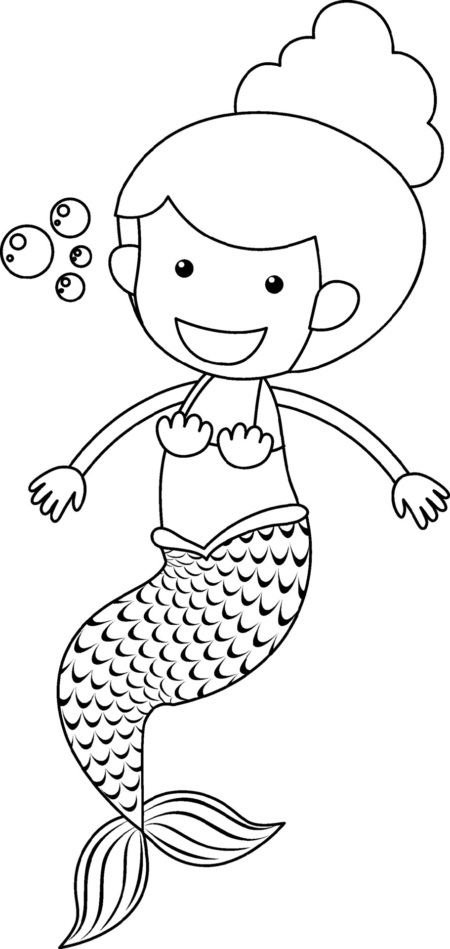A mermaid doodle outline for colouring 6094581 Vector Art at Vecteezy A mermaid doodle outline for colouring 6094581 Vector Art at Vecteezy