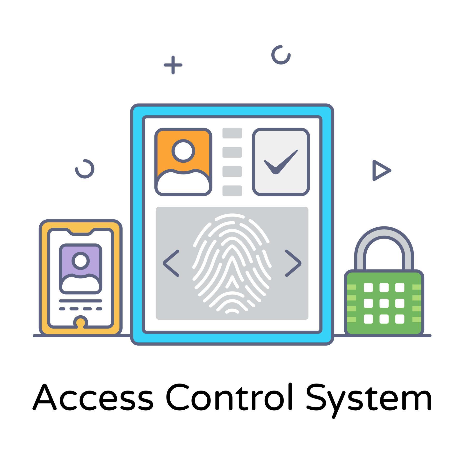 Access Control System 6095374 Vector Art at Vecteezy