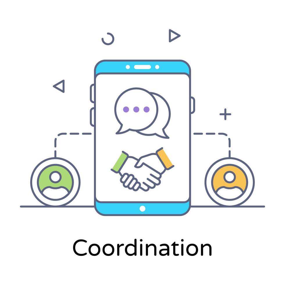 Conceptual vector of coordination