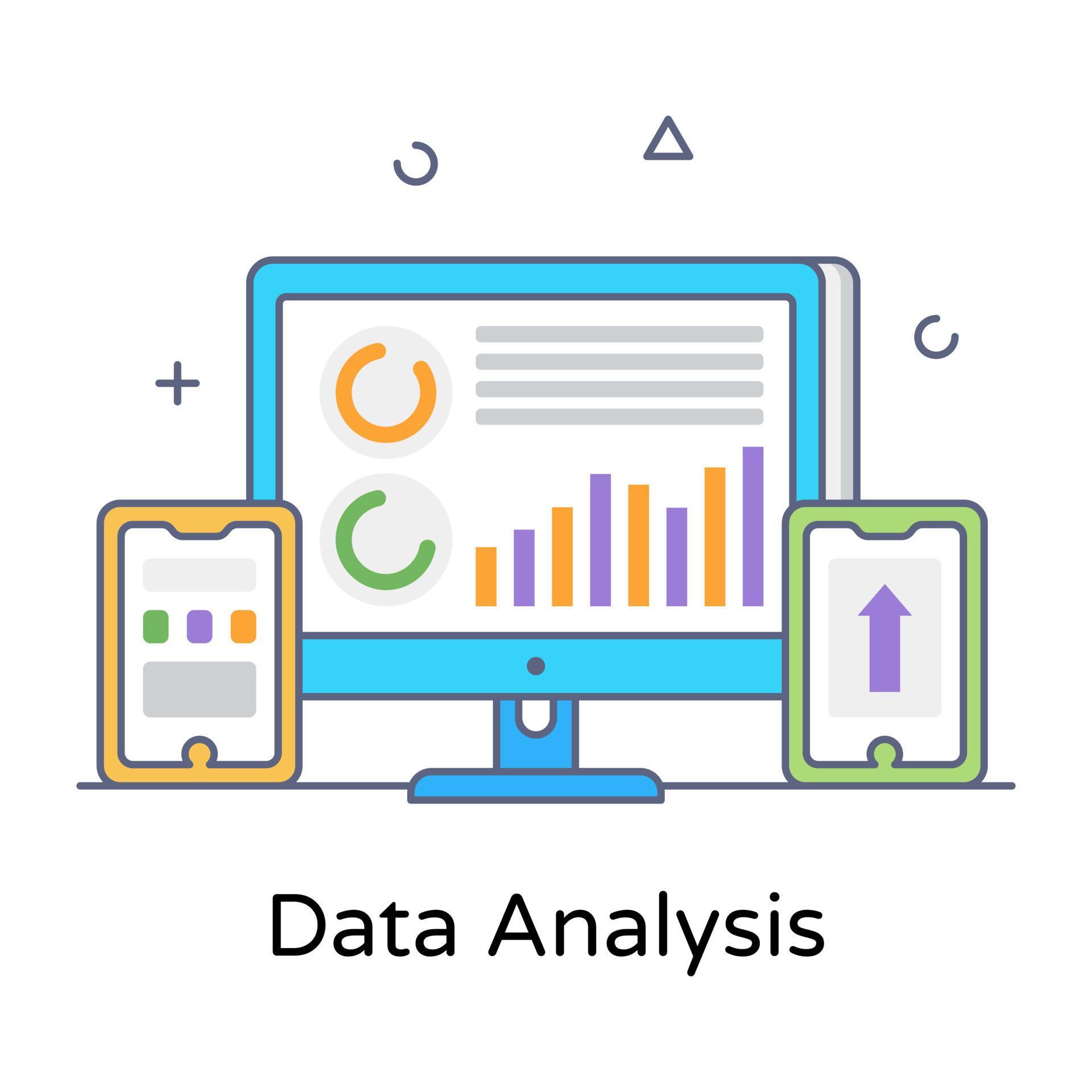 Trendy design of online data analysis icon 6095444 Vector Art at Vecteezy