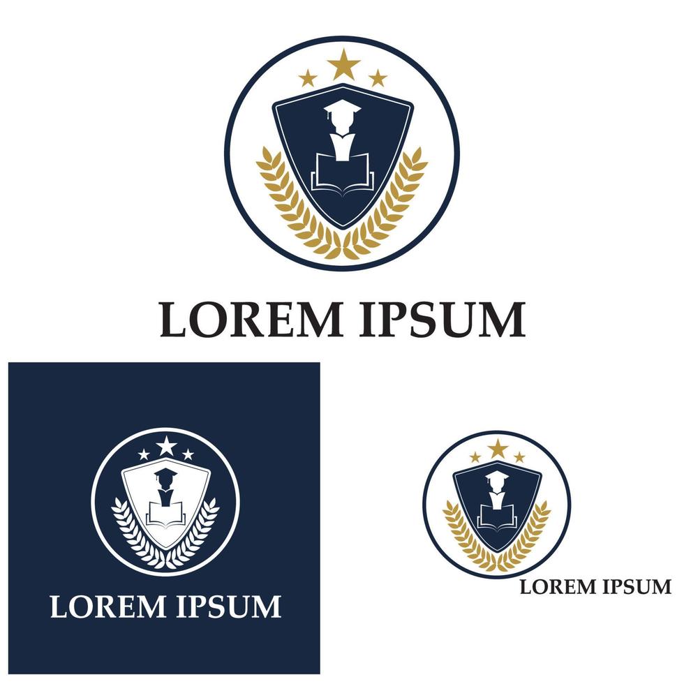 University  Academy  School and Course logo design template vector