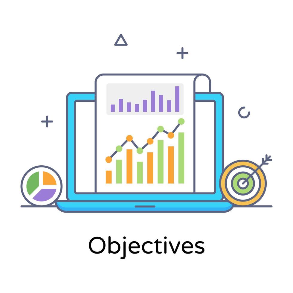 Business objectives icon in trendy design 6095589 Vector Art at Vecteezy