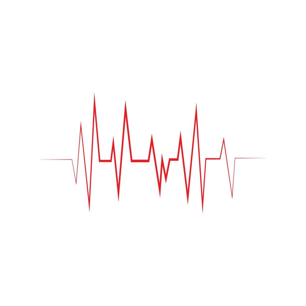 Pulse line ilustration vector template