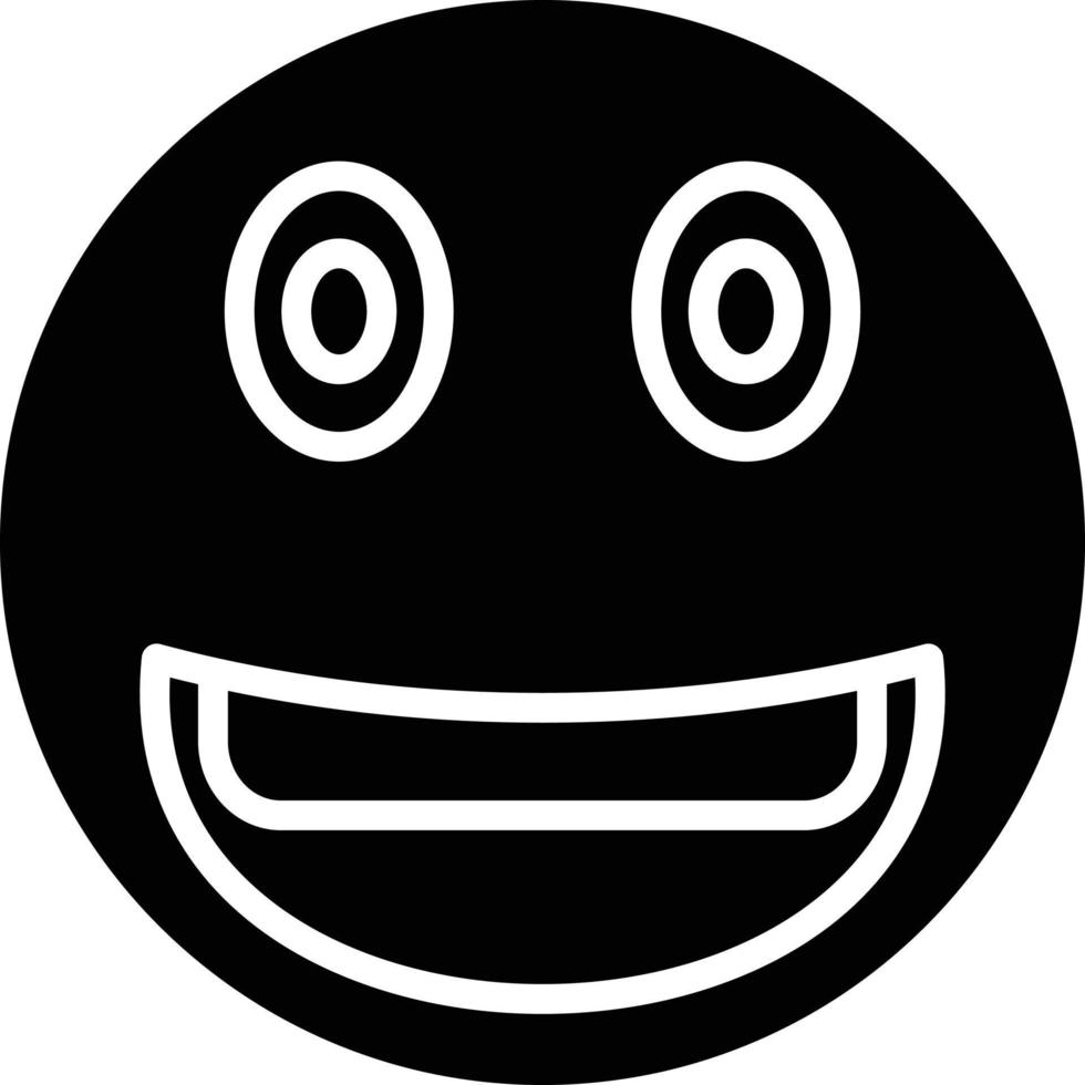 estilo de icono de sonrisa vector