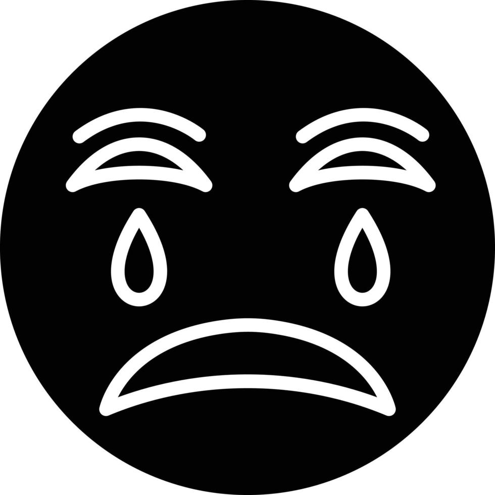 Crying Icon Style vector