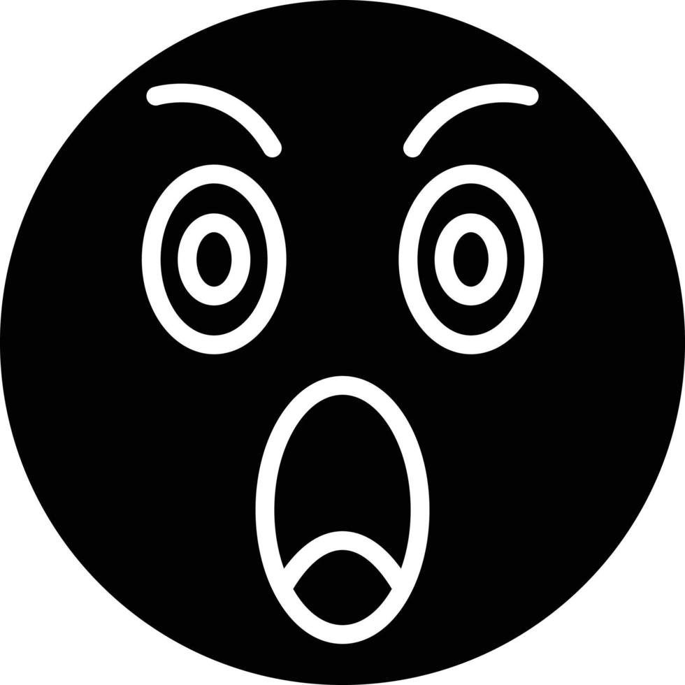 Shocked Icon Style vector