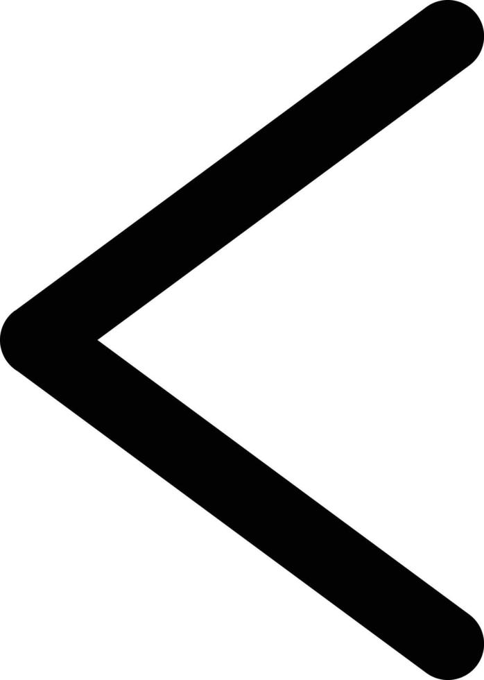 Left Chevron Icon Style vector