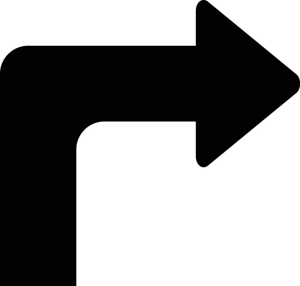 Turn Right Icon Style vector