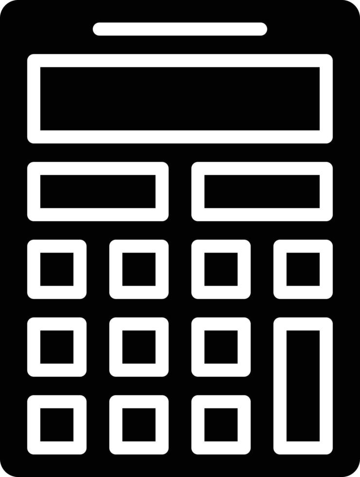 estilo de icono de calculadora vector