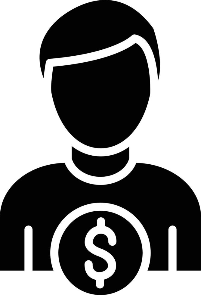 Accountant Icon Style vector