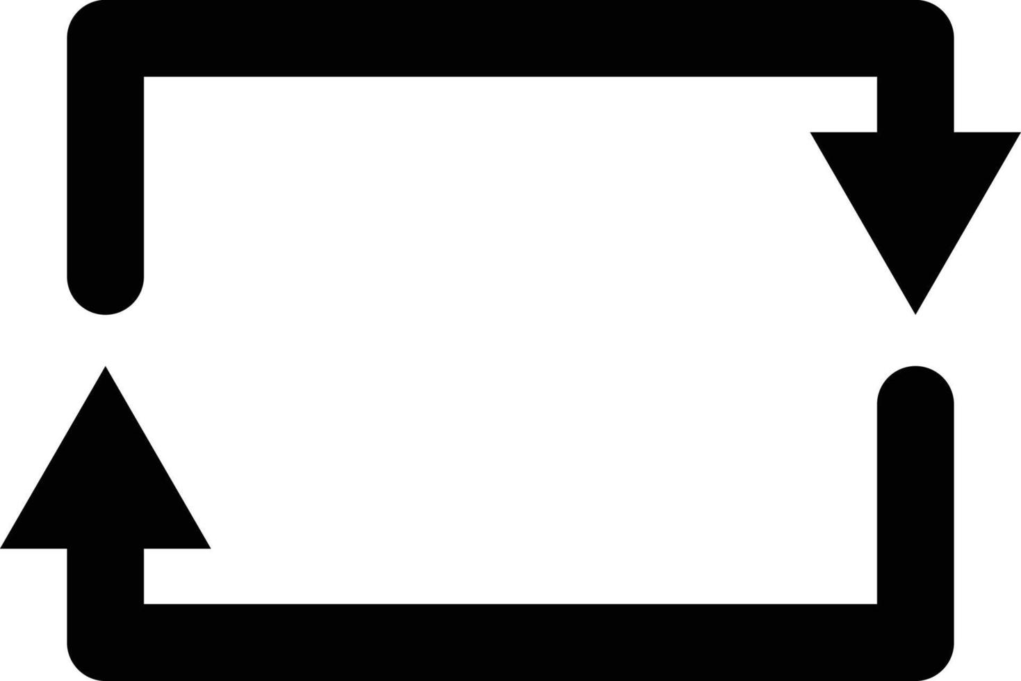 Rectangular Arrow Icon Style vector