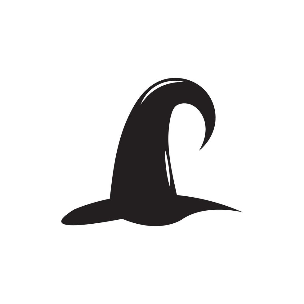 Wizard cap character logo vector template