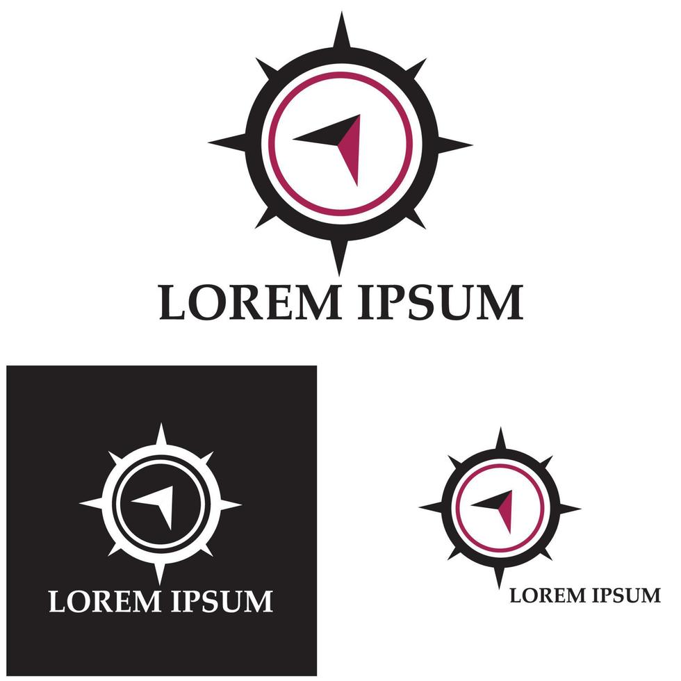 Compass Logo Template vector icon illustration design