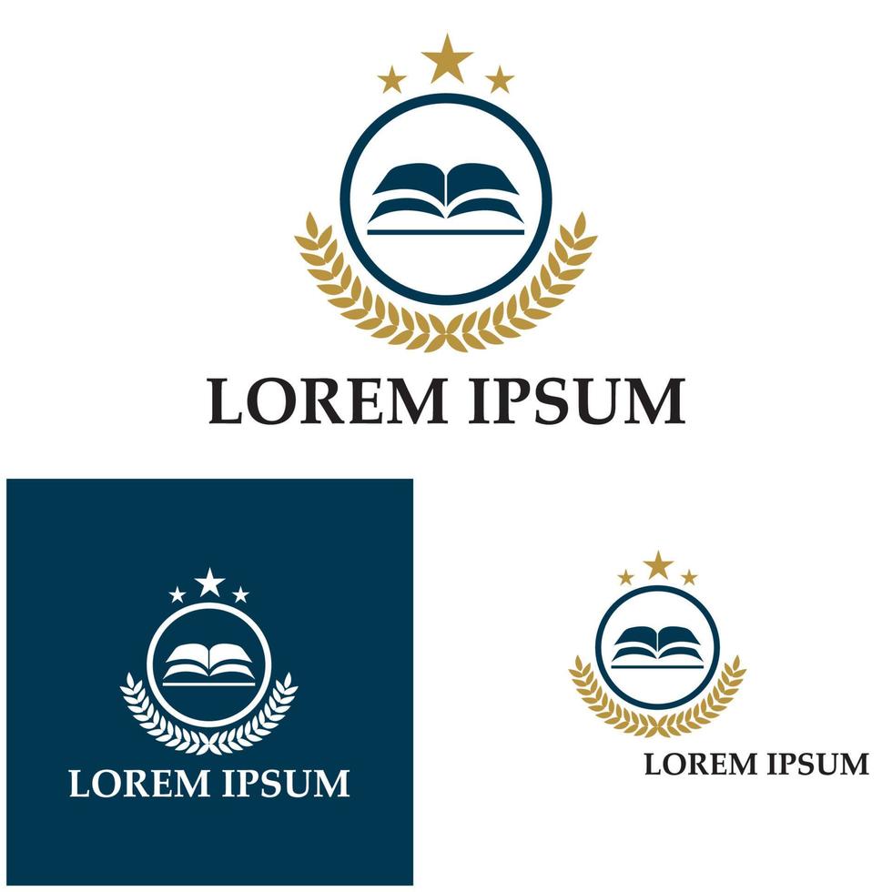 University  Academy  School and Course logo design template vector