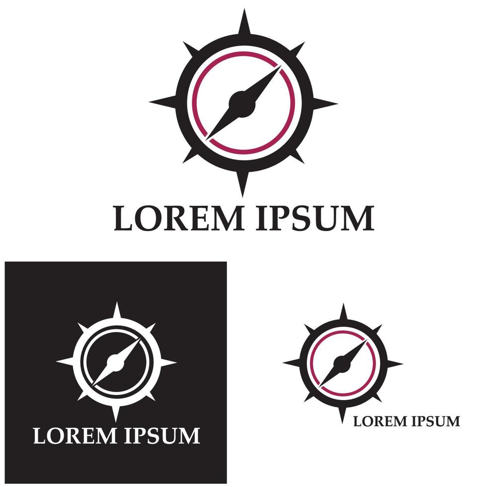 Compass Logo Template vector icon illustration design