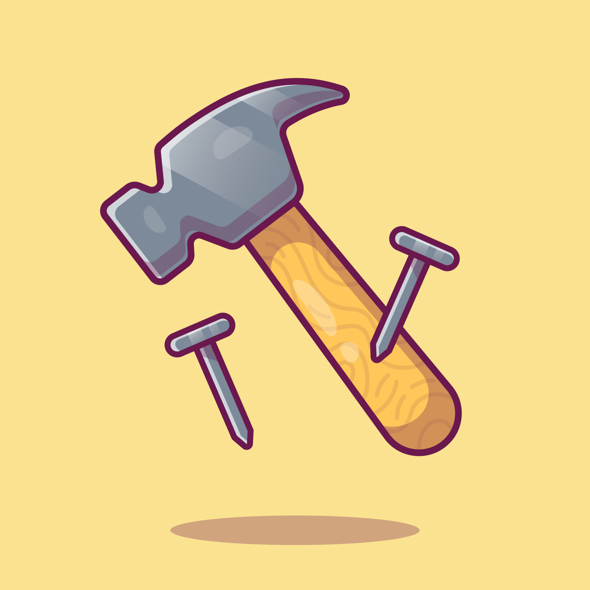 Nails And Hammer Cartoon Vector Icon Illustration. Handyman Tools Icon Concept Isolated Premium Vector. Flat Cartoon Style 6096502 Vector Art at Vecteezy Nails And Hammer Cartoon Vector Icon Illustration. Handyman Tools Icon Concept Isolated Premium Vector. Flat Cartoon Style 6096502 Vector Art at Vecteezy
