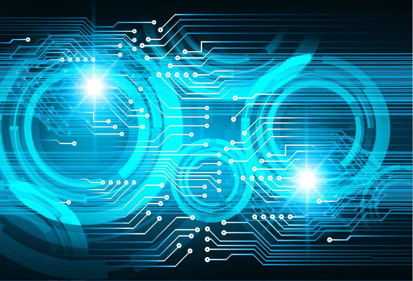 cyber circuit future technology concept background vector