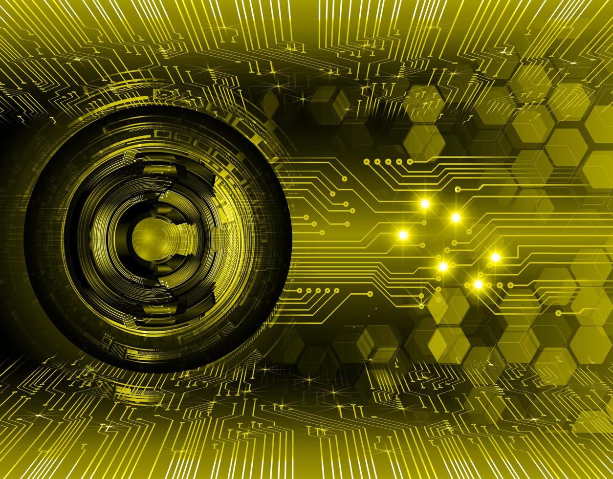 eye cyber circuit future technology concept background vector