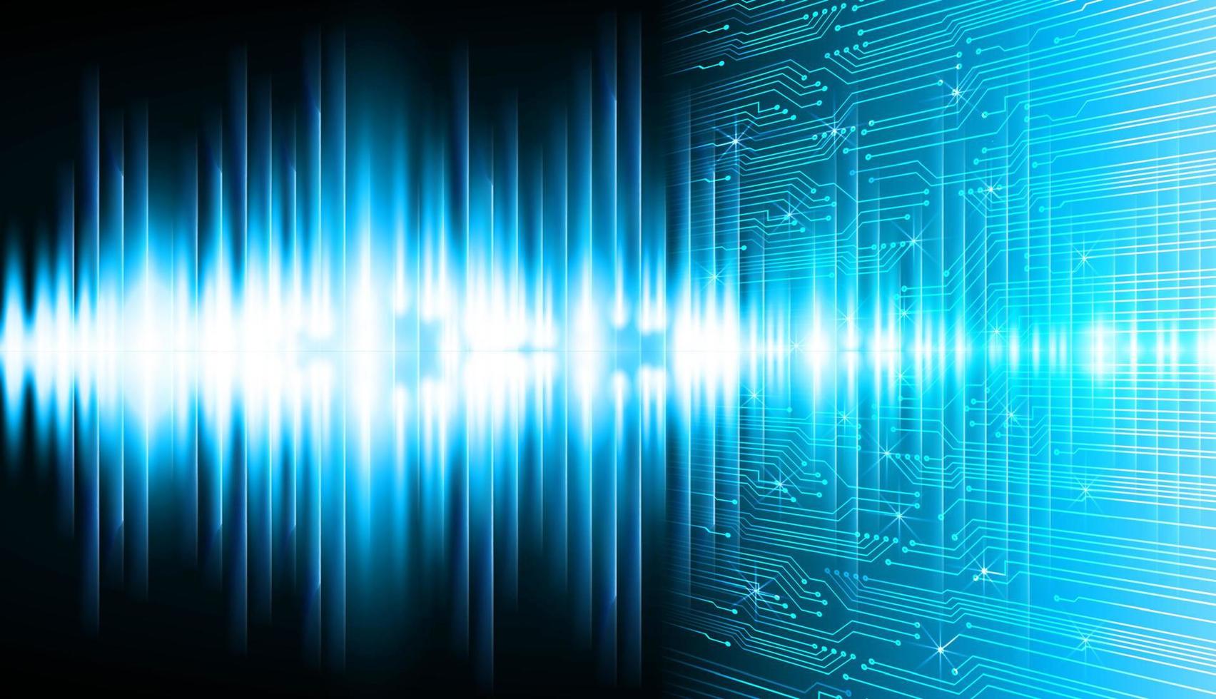blue cyber circuit future technology concept background vector