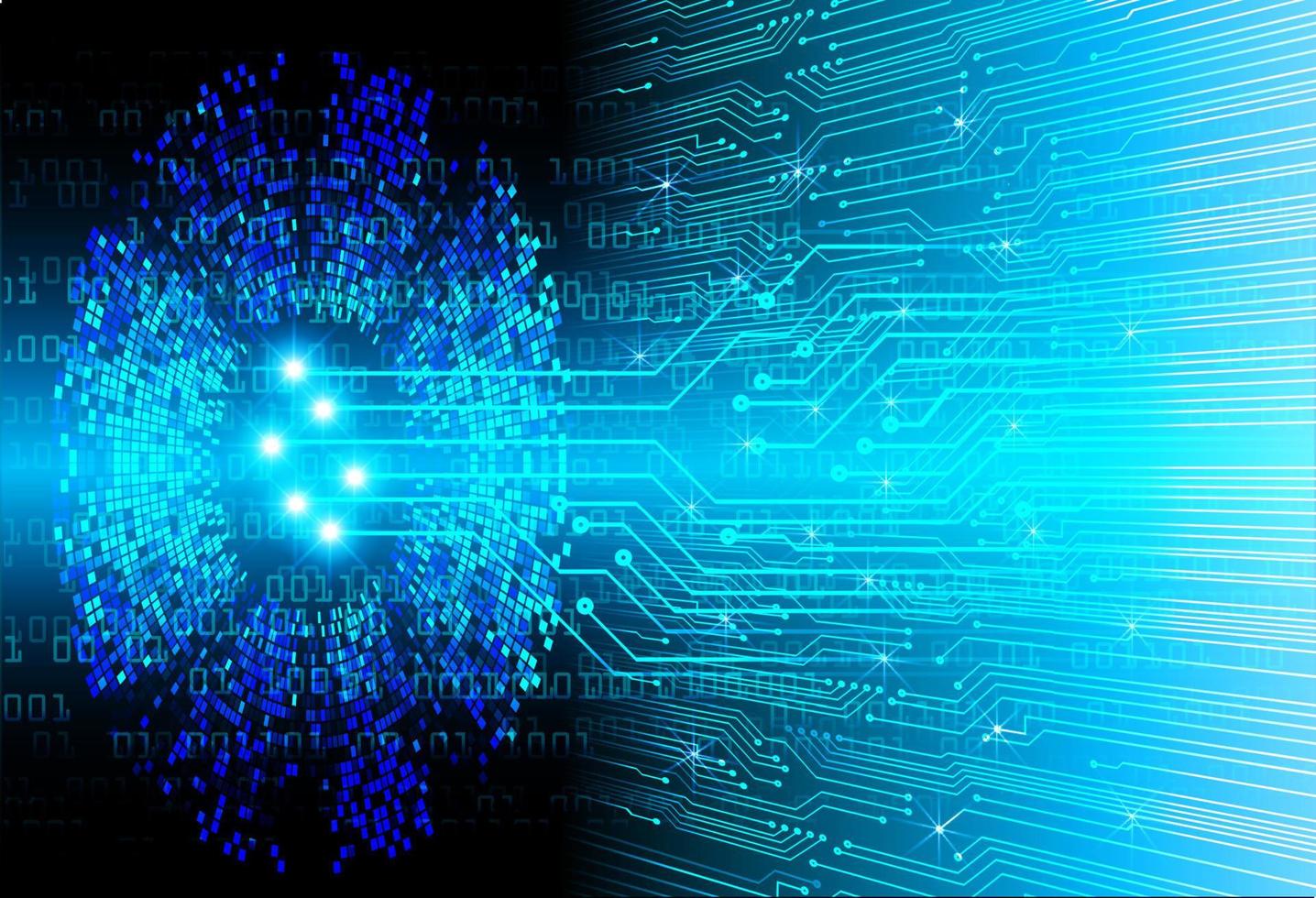 cyber circuit future technology concept background vector