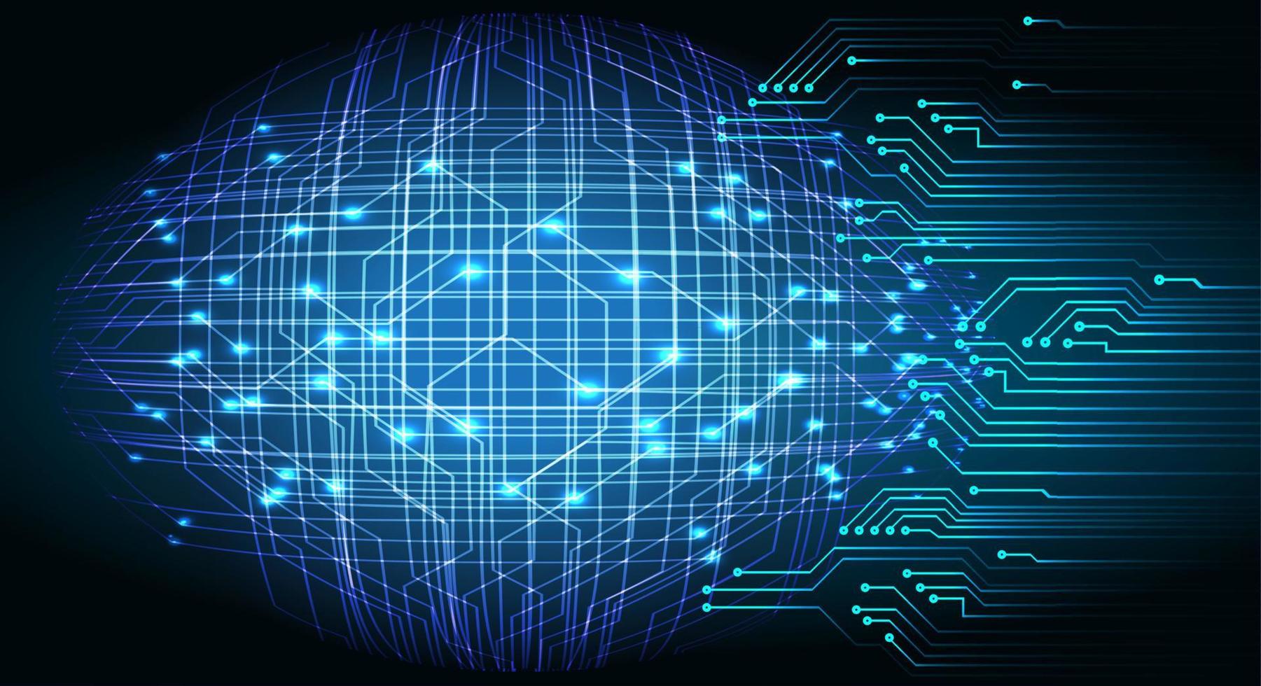 cyber circuit future technology concept background vector