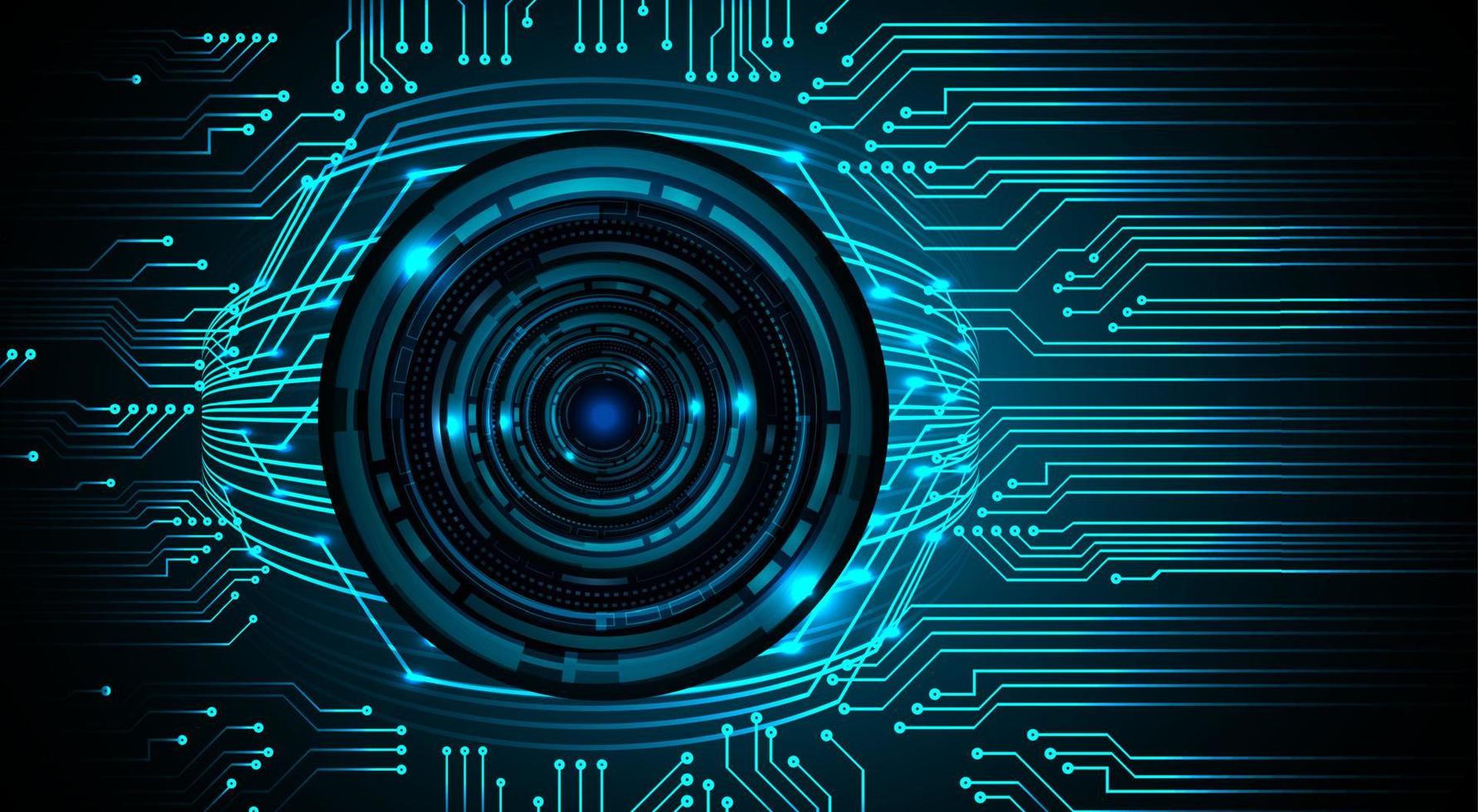 Blue eye cyber circuit future technology concept background 6097098 ...