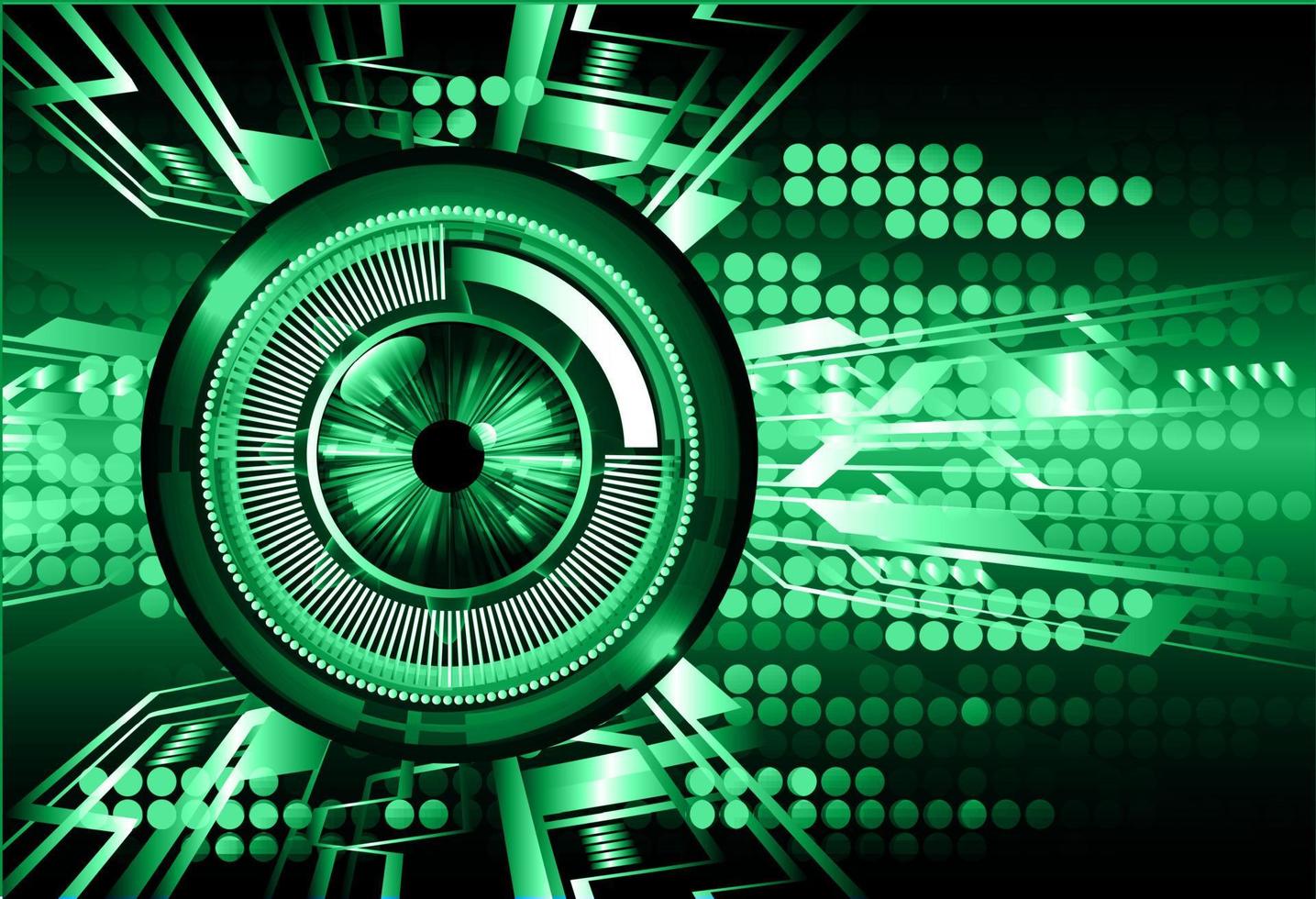 eye cyber circuit future technology concept background vector