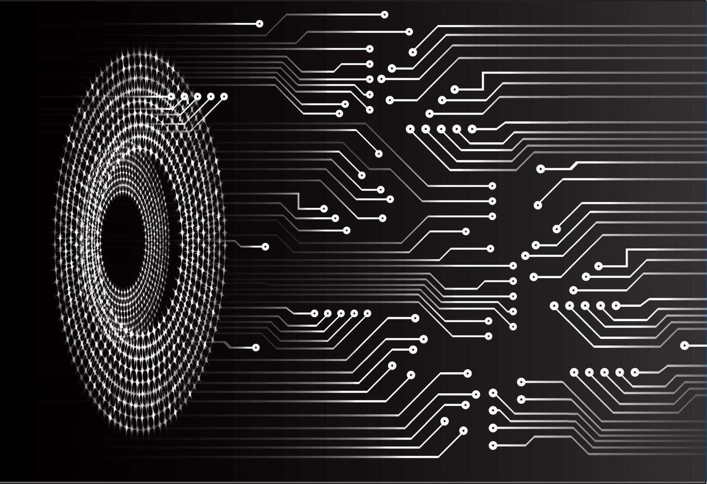 cyber circuit future technology concept background vector