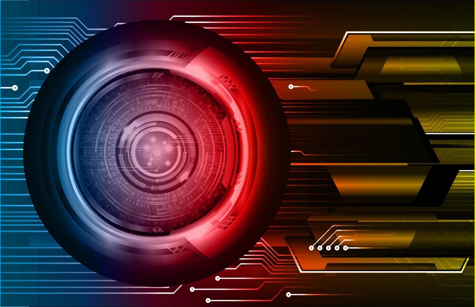 eye cyber circuit future technology concept background vector