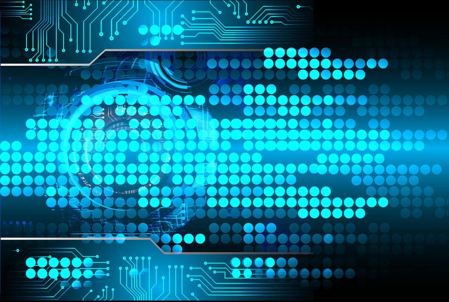 cyber circuit future technology concept background vector