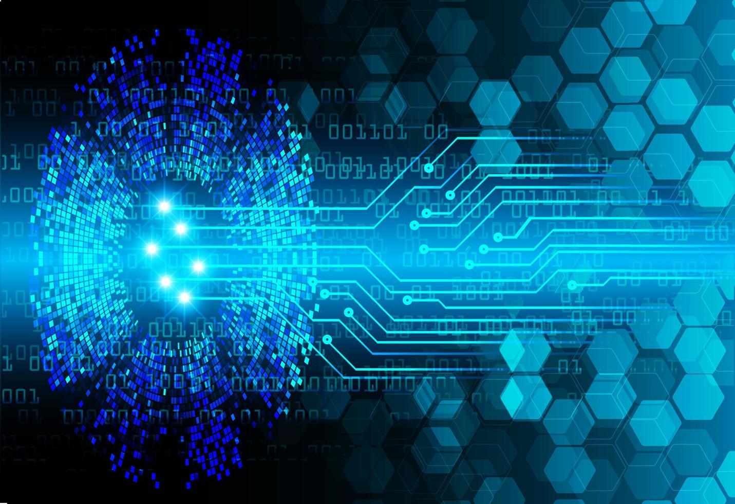 cyber circuit future technology concept background vector