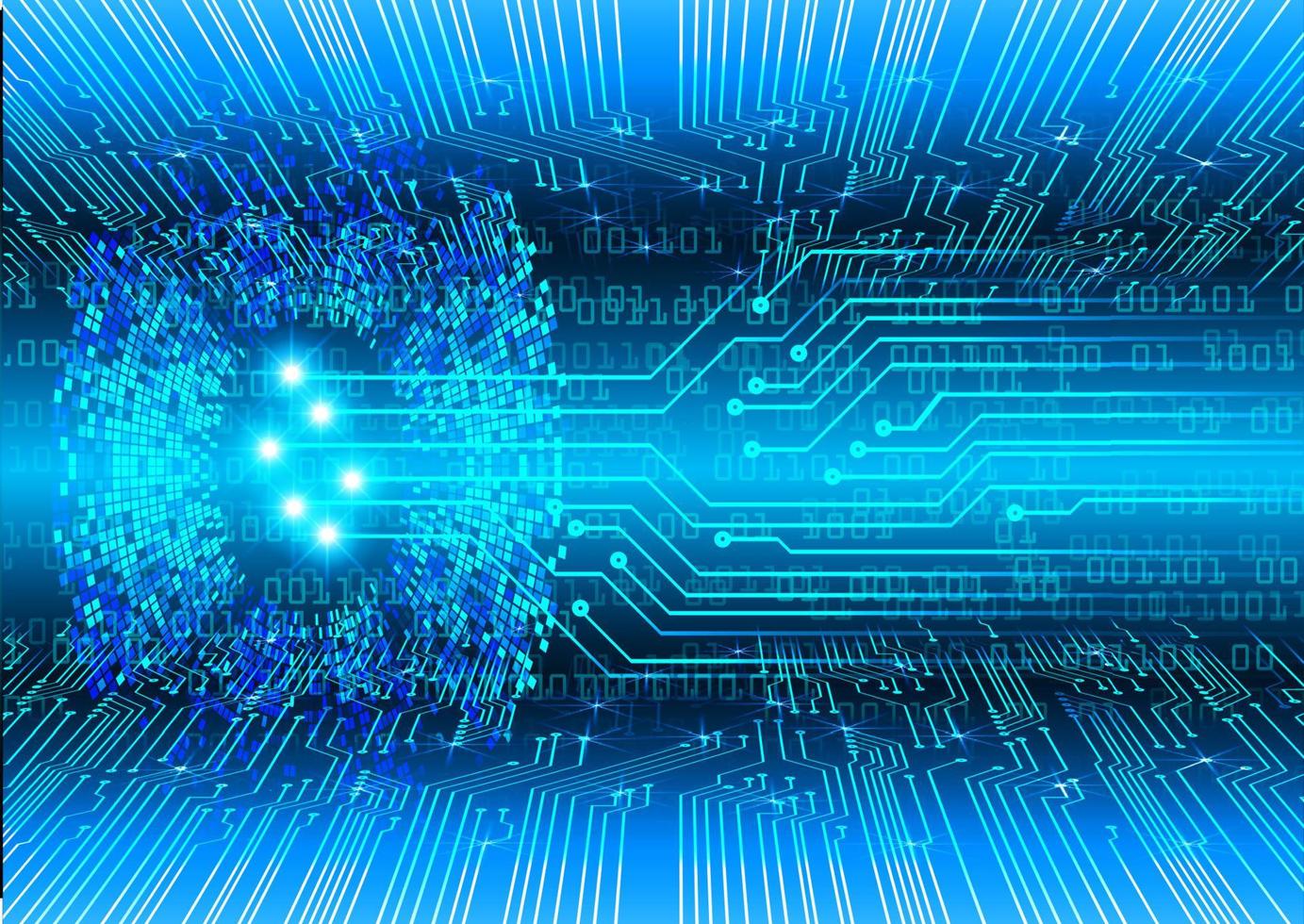 cyber circuit future technology concept background vector