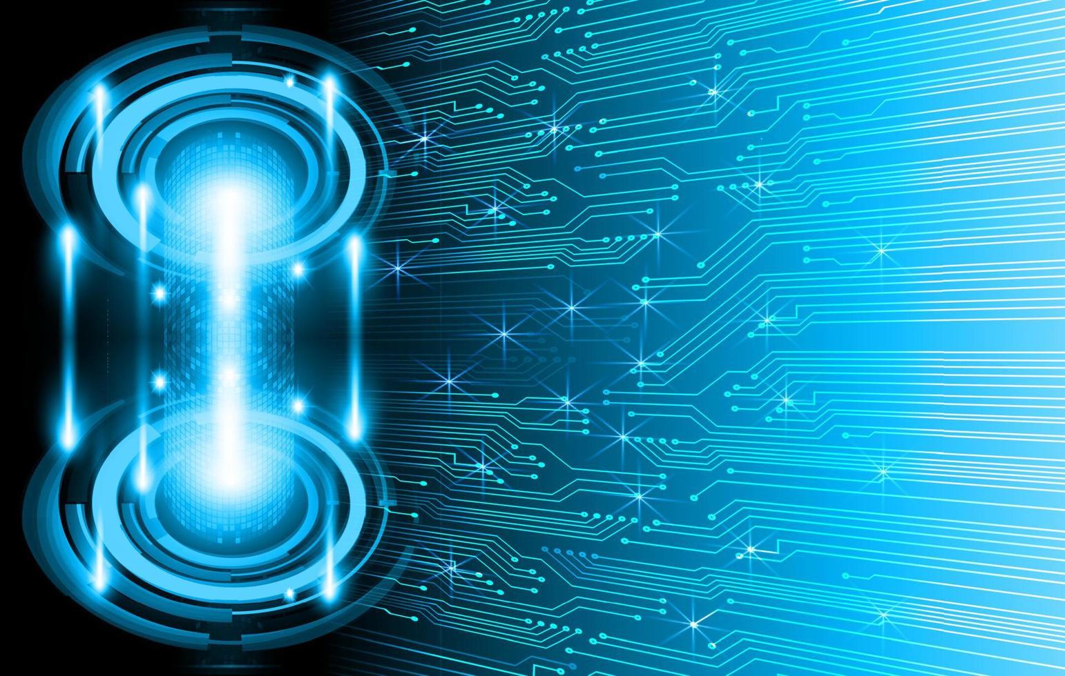 blue cyber circuit future technology concept background vector