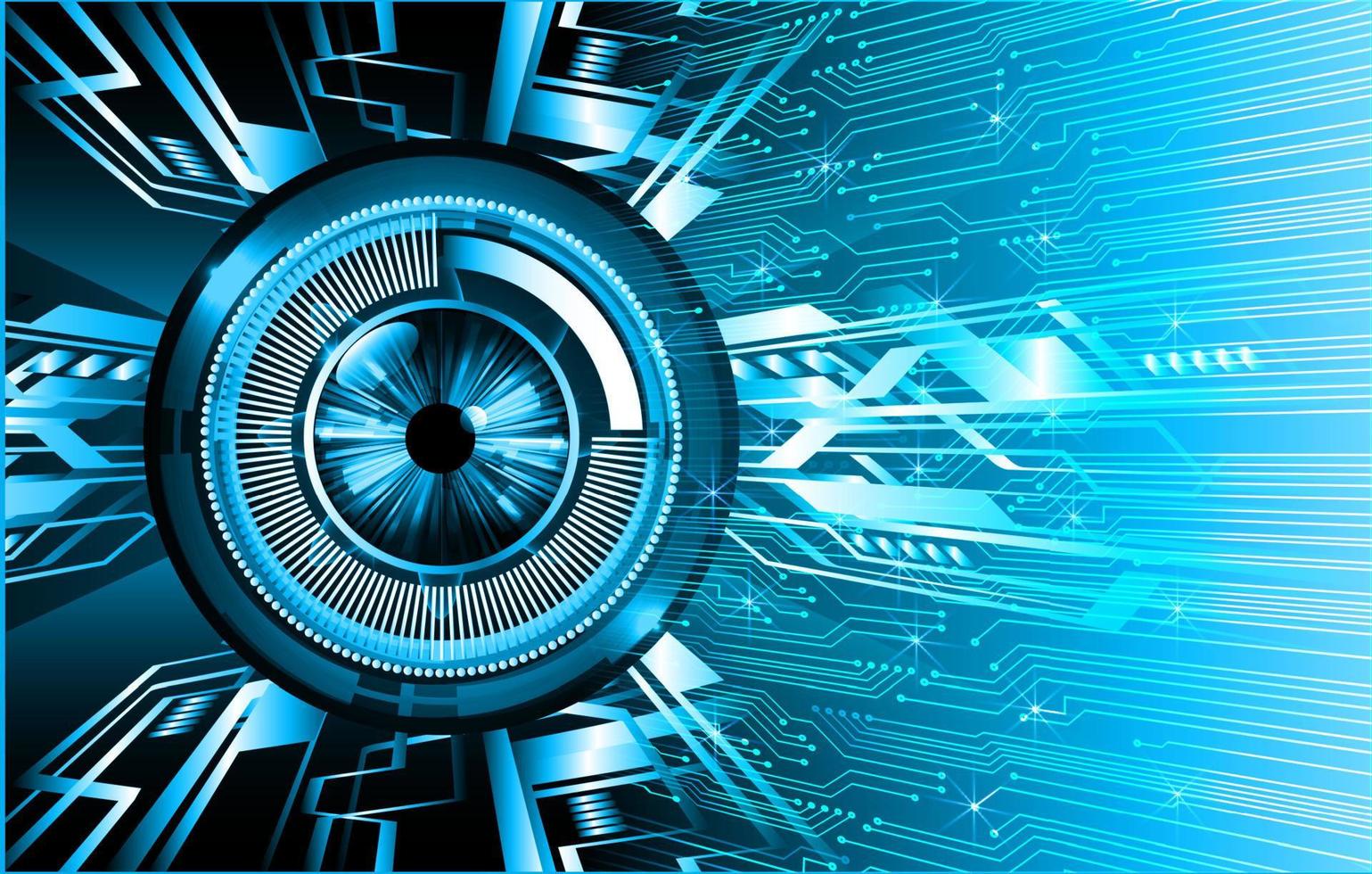 eye cyber circuit future technology concept background vector