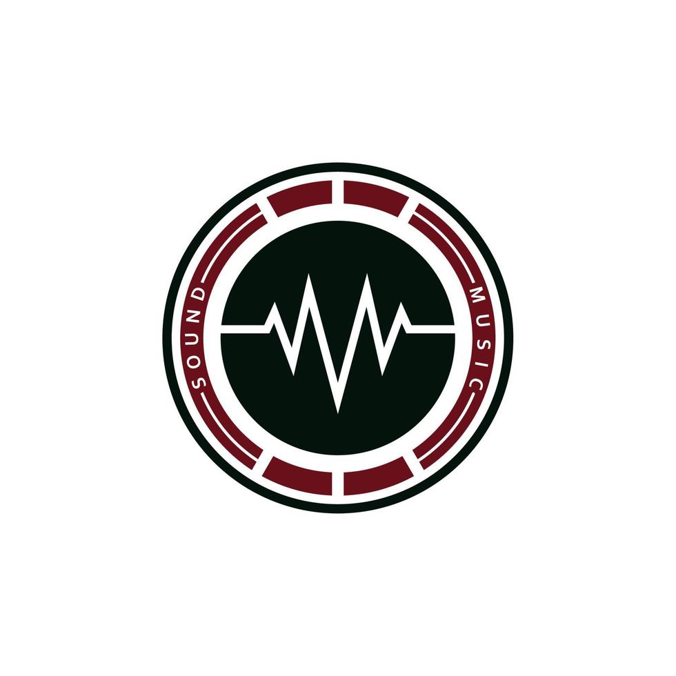 Music Equalizer Sound Waveform Logo With Initials Letter M Design Inspiration vector