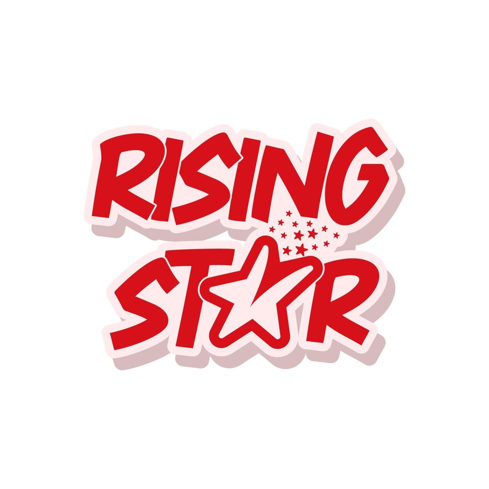 Rising Star with many little star logo design vector