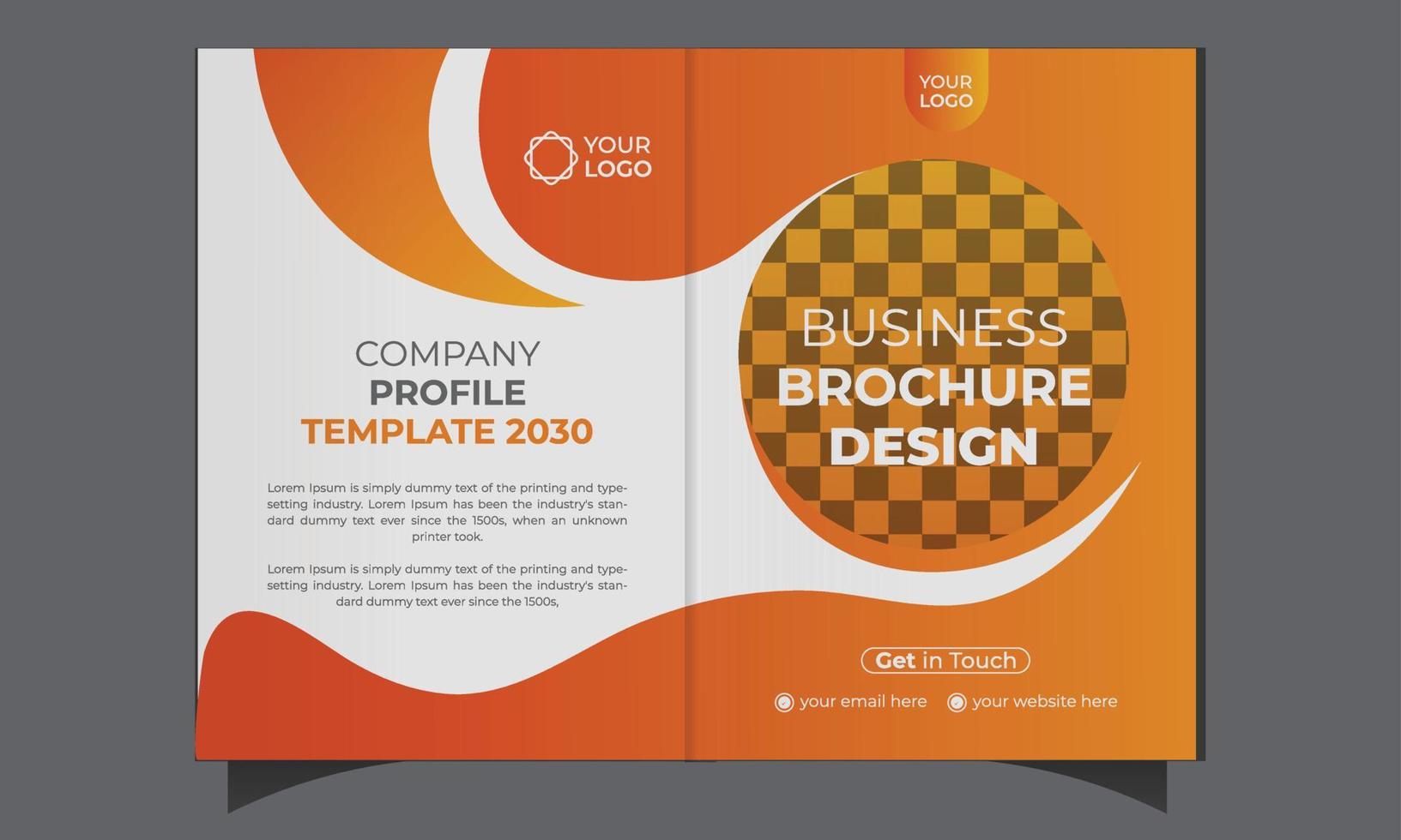 A4 brochure cover design template. minimal multipage business brochure template design,  Modern poster magazine, annual report flyer brochure vector