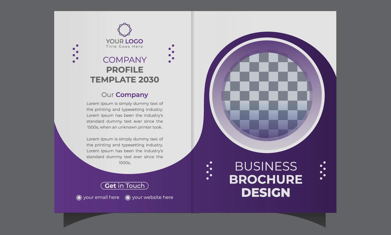A4 brochure cover design template. minimal multipage business brochure template design,  Modern poster magazine, annual report flyer brochure vector