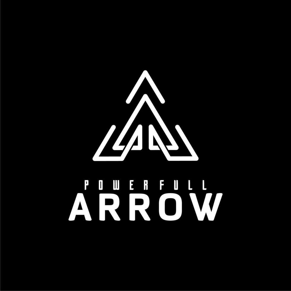 Letter A and Arrow Logo vector