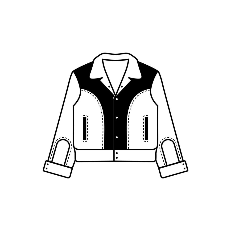 Minimalist and simple Rockabilly Jacket design vector