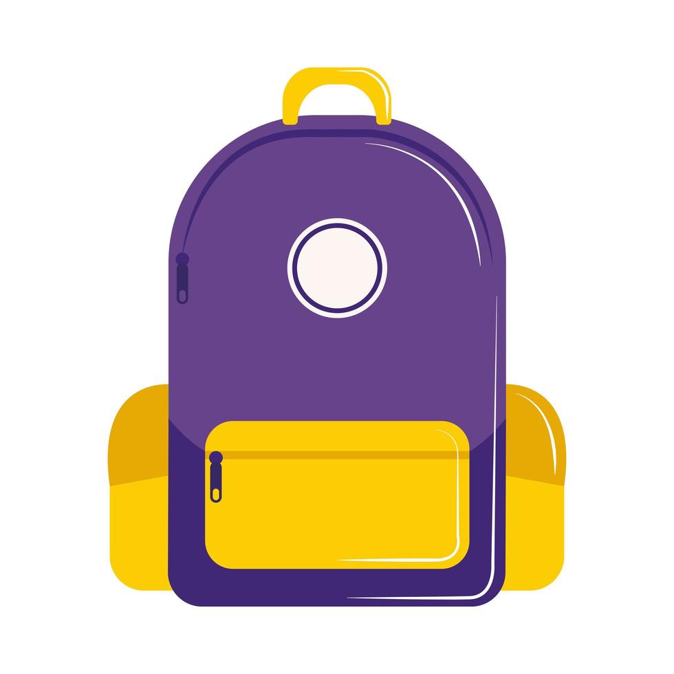 backpack flat icon vector