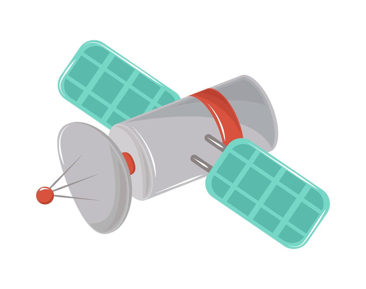 icono del espacio satelital vector